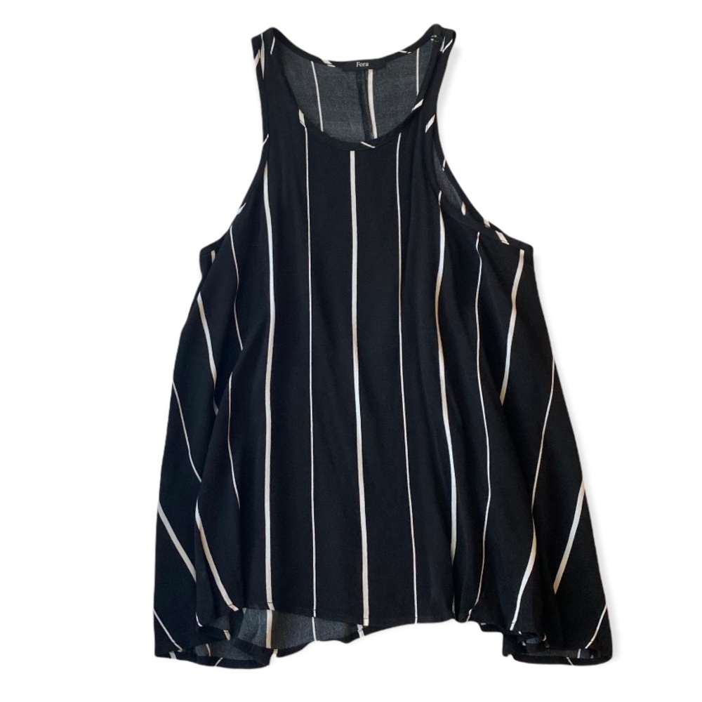 Black striped tank